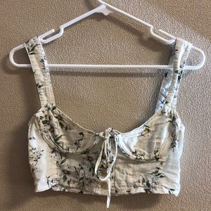 Bustier Floral Crop Top